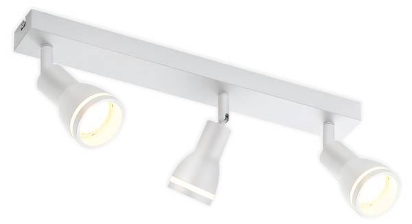 Deckenstrahler Herford Weiß - Metall - 5 x 16 x 42 cm