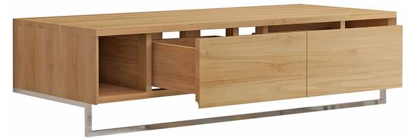 Waschbeckenunterschrank KUPANG Beige - Holz teilmassiv - 50 x 32 x 120 cm