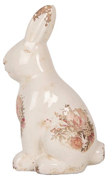 Dekorationsfigur Kaninchen Easter&Grady Beige - Keramik - 10 x 21 x 13 cm