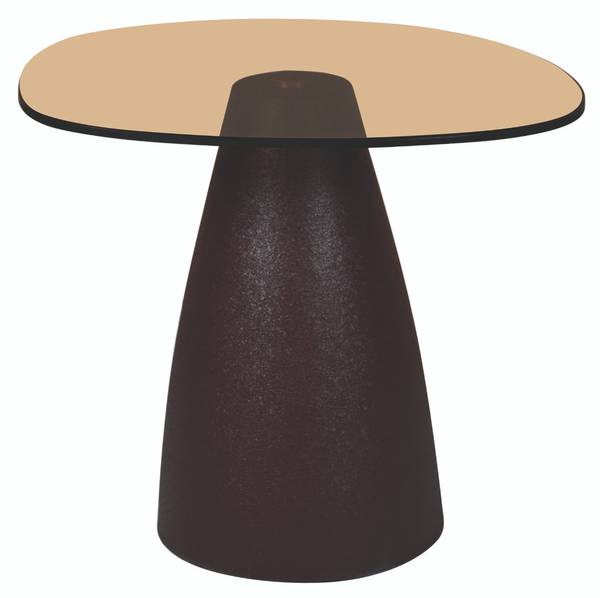 Beistelltisch MYLON Braun - Glas - 43 x 40 x 50 cm