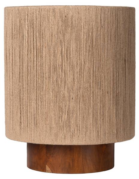 Tischlampe TOMAR Braun - Holz teilmassiv - 30 x 37 x 30 cm