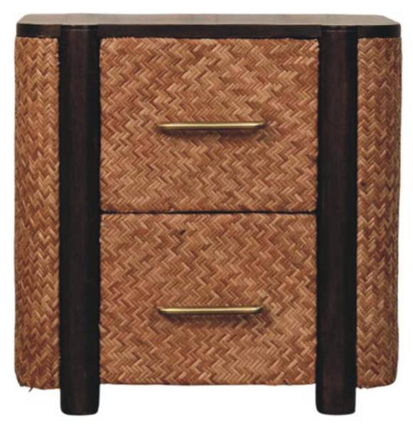 Nachttisch Havana Braun - Mango - 50 x 50 x 38 cm
