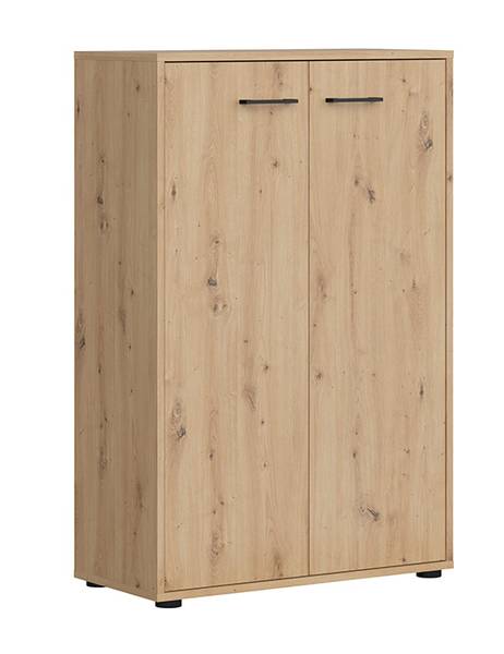Highboard Space Office Braun - Holzwerkstoff - 80 x 122 x 37 cm