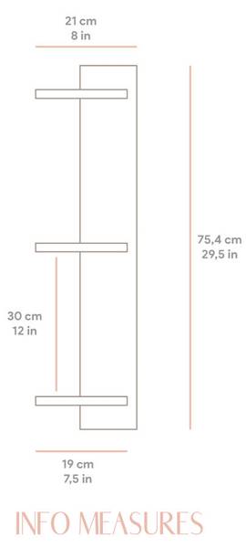 Wandregal Miramar Unlackiert Breite: 90 cm