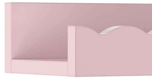 Kinder-Wandregalset Vestnes 2-tlg. Pink - Holzwerkstoff - 60 x 5 x 10 cm