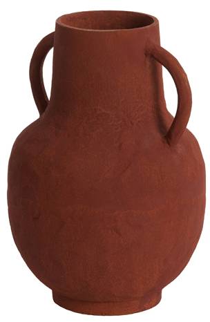 Vase SARMANO Rot - Metall - 19 x 26 x 19 cm