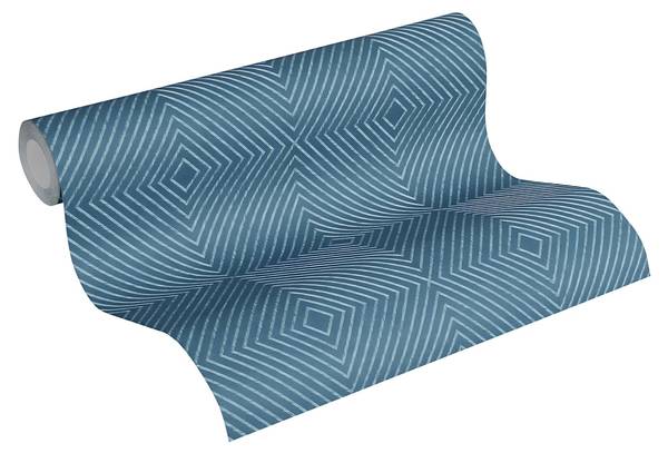 Vliestapete 369264-GU Blau - Kunststoff - 53 x 1 x 1005 cm