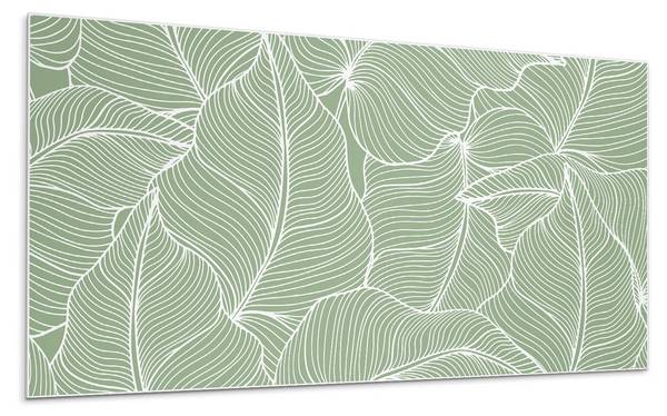 Klebepaneele Blätter Welle 100 x 50 cm