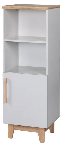 Kast Caro grijs - eikenhout - 45 x 128 x 42 cm