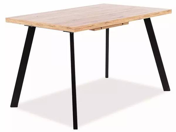 Esstisch Brick Schwarz - Braun - Holzwerkstoff - 160 x 78 x 80 cm