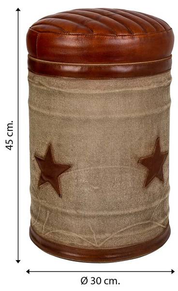 Hocker 4523317437 Metall - 30 x 45 x 30 cm