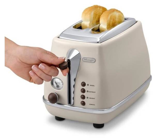 Toaster Icona Vintage Schwarz - Metall - 30 x 25 x 30 cm