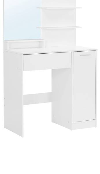 Schminktisch Castries Weiß - Holzwerkstoff - 40 x 132 x 80 cm