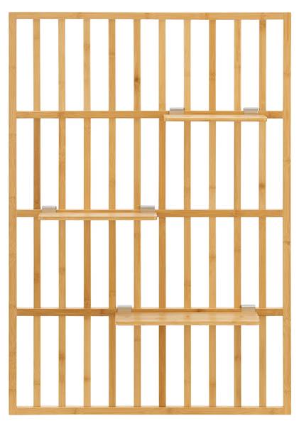 Wandregal Røst Beige - Bambus - 80 x 120 x 13 cm