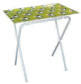 Klapptisch mit ausziehbarem Tablett ADA Grün - Metall - 62 x 65 x 42 cm