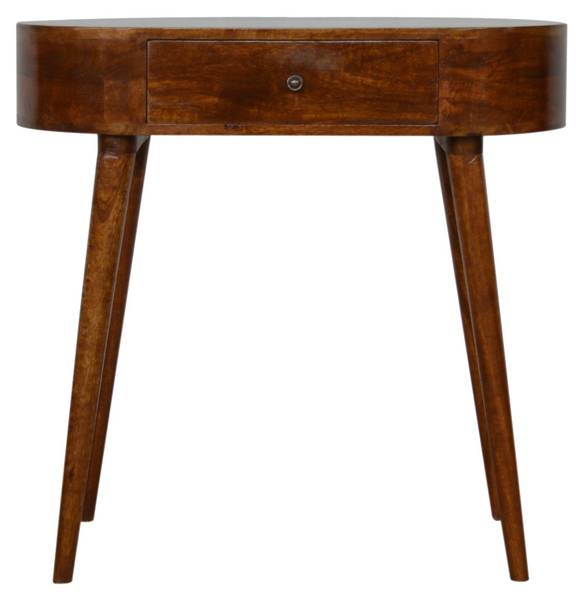 KONSOLENTISCH Albion Braun - Mango - 80 x 78 x 40 cm