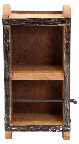 Geschenkband-Organizer DRIFT Braun - Massivholz - 14 x 31 x 11 cm
