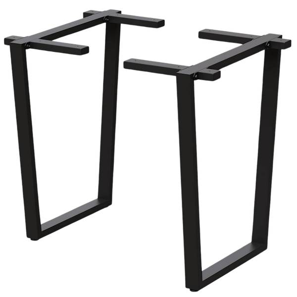 Tischgestell Trapez Schwarz - Metall - 32 x 72 x 72 cm