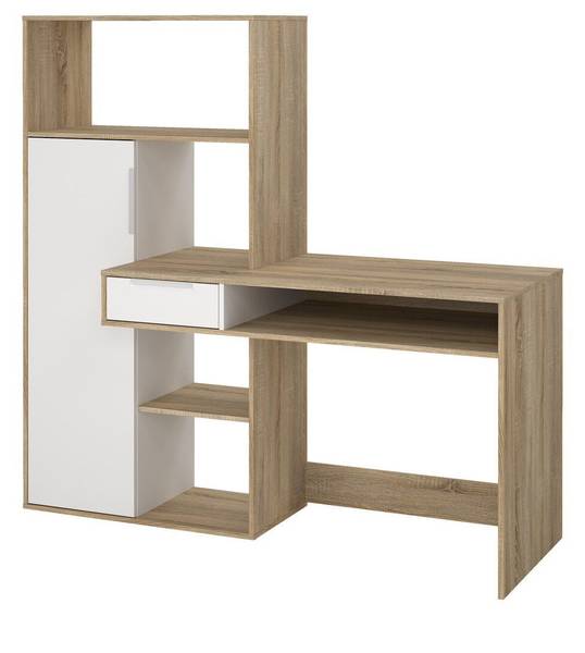 Bureau FUNCTION zwart - plaatmateriaal op houtbasis - 61 x 156 x 163 cm