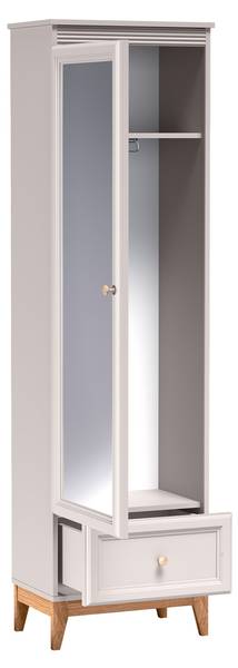 Kleiderschrank Windsor 18 Beige - Holzwerkstoff - 55 x 193 x 35 cm