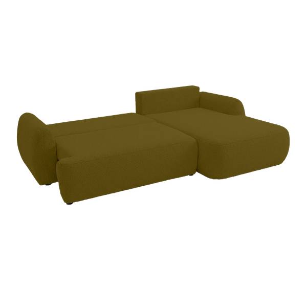 Ecksofa MUNDUK II Olivgrün - Armlehne davorstehend links - Ecke davorstehend rechts - Ottomane davorstehend rechts