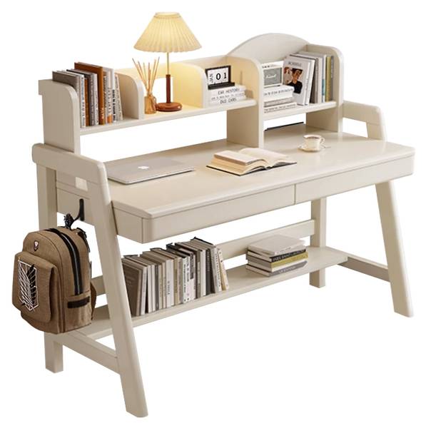 Schreibtisch ZZMJ6612 Weiß - Holzwerkstoff - 60 x 75 x 120 cm