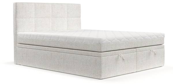 Boxspringbett TESSA mit Stauraum Neve Creme - Liegefläche Breite: 160 cm