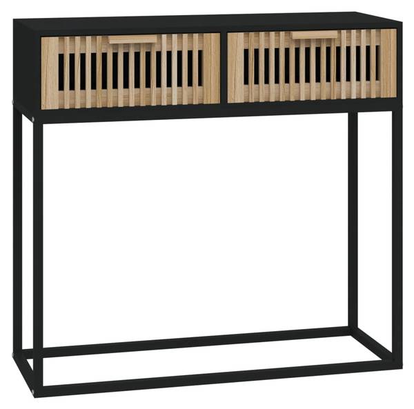 Konsolentisch 3028371 Schwarz - Holzwerkstoff - 80 x 75 x 30 cm