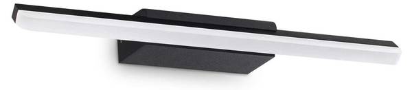 Badezimmer-Wandleuchte Riflesso Schwarz - Metall - 42 x 5 x 9 cm