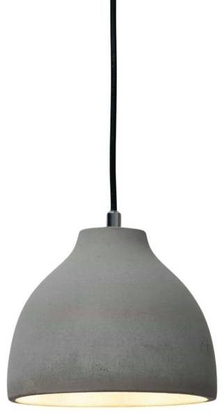 Hängeleuchte Exo Grau - Metall - 17 x 14 x 14 cm