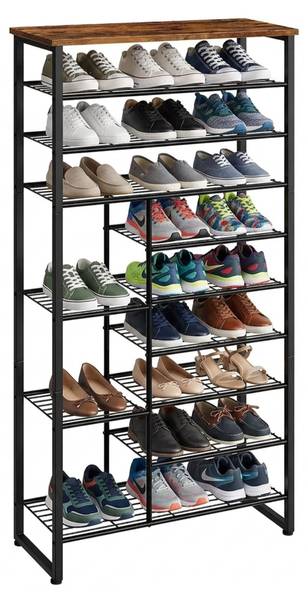 Schuhregal Metall & MDF 10 Ebenen kaufen