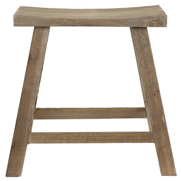 Hocker RAMY Braun - Massivholz - 24 x 50 x 47 cm