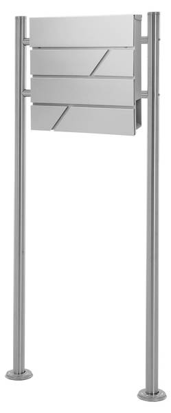 Boîte aux lettres DOVER-H Gris - Métal - 18 x 120 x 55 cm