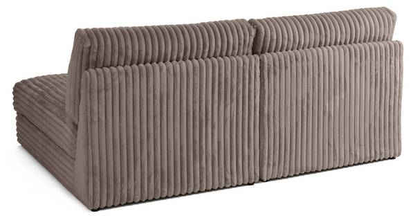 3-Sitzer Sofa JASPER Grau - Flachgewebe - 202 x 93 x 157 cm