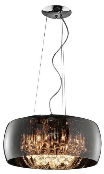 Pendelleuchte Ivor Silber - Kristallglas - 50 x 150 x 50 cm