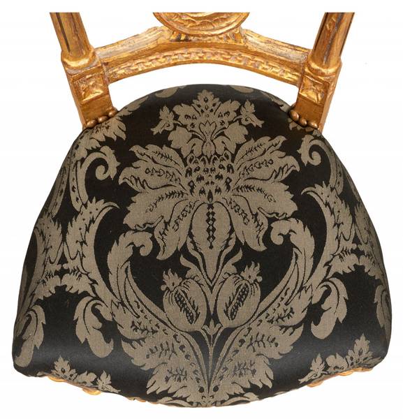 Esszimmerstuhl IMPERIAL Schwarz - Gold - Multicolor