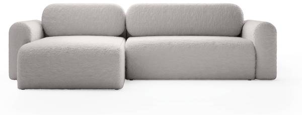 Ecksofa Lome L, universal Hellgrau