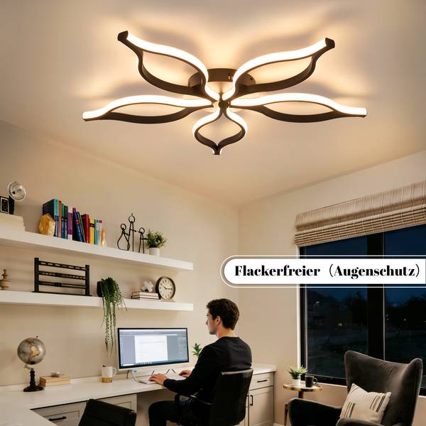 LED Deckenleuchte q00 Schwarz