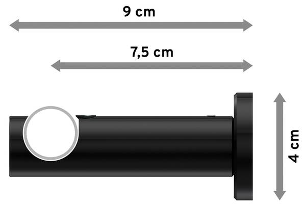 Gardinenstange 1-Lauf Platon Estana Breite: 240 cm