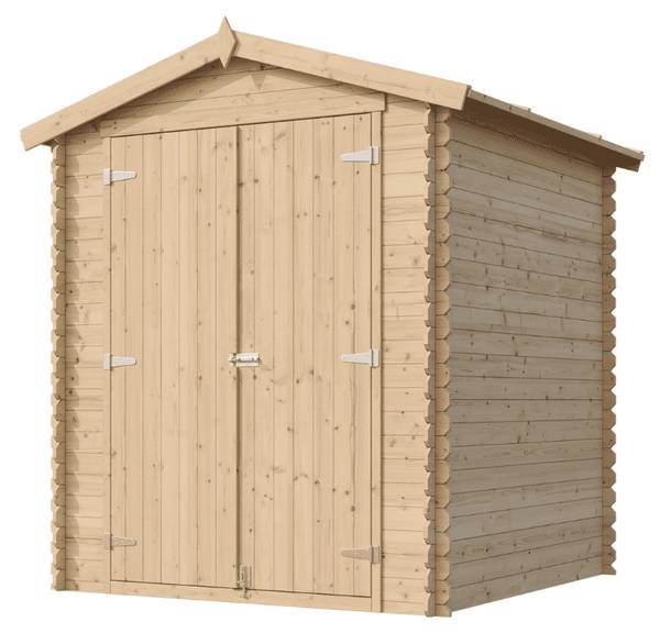 Gartenhaus M320C1+G Beige - Fichte - 168 x 224 x 168 cm