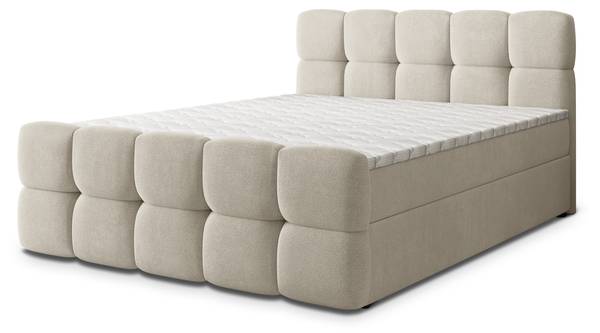 Boxspringbett BRUME SR Creme - Liegefläche Breite: 180 cm