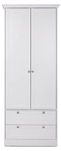 Schrank LANDWOOD Weiß - Holzwerkstoff - 51 x 200 x 80 cm