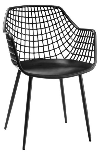 Chaise à accoudoirs NINO Anthracite