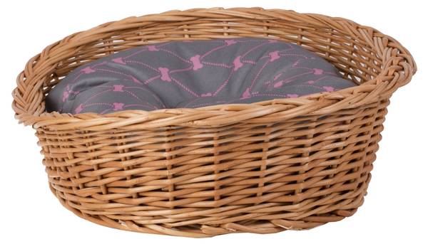 Hundekorb Poppy Grau - Orange - 45 x 15 x 32 cm