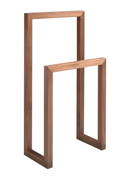 Valet de chambre 7104 Marron - Noyer - Zinc - 48 x 90 x 25 cm