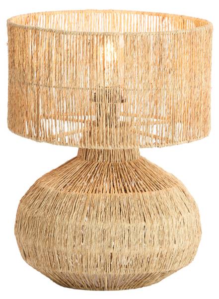 Tischlampe AROVA Braun - Textil - 30 x 40 x 30 cm