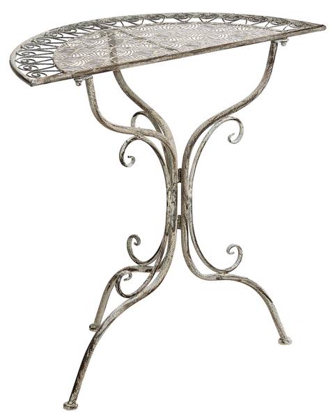 Gartenset NURRA 3-tlg Grau - Metall - 47 x 92 x 47 cm