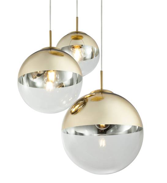 Kugel Pendelleuchte Glas 3 flammig kaufen