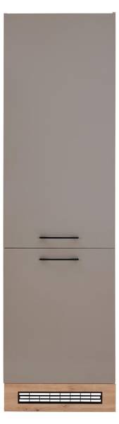Geräteumbauschrank LINZ KS60 Braun - Grau - Holzwerkstoff - 60 x 211 x 57 cm