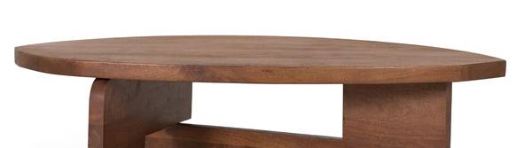 Couchtisch 2102 Braun - Massivholz - 110 x 37 x 110 cm